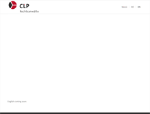 Tablet Screenshot of clp-rechtsanwaelte.de